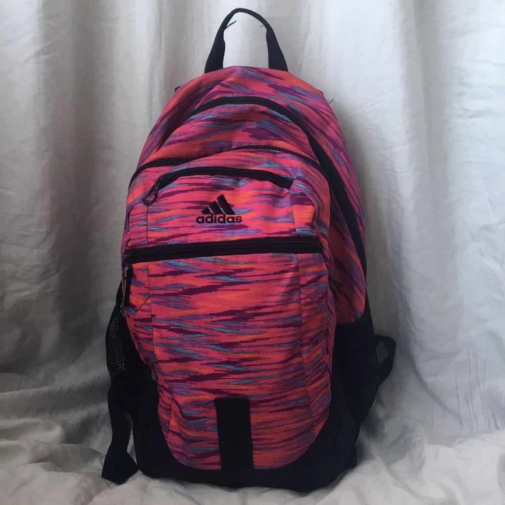 Adidas pink backpack